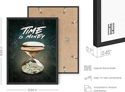 Miniatura 3 de HAUS AND HUES Arte motivacional enmarcado, decoración de pared para la oficina en casa, arte de dinero para pared, citas de negocios, imágenes