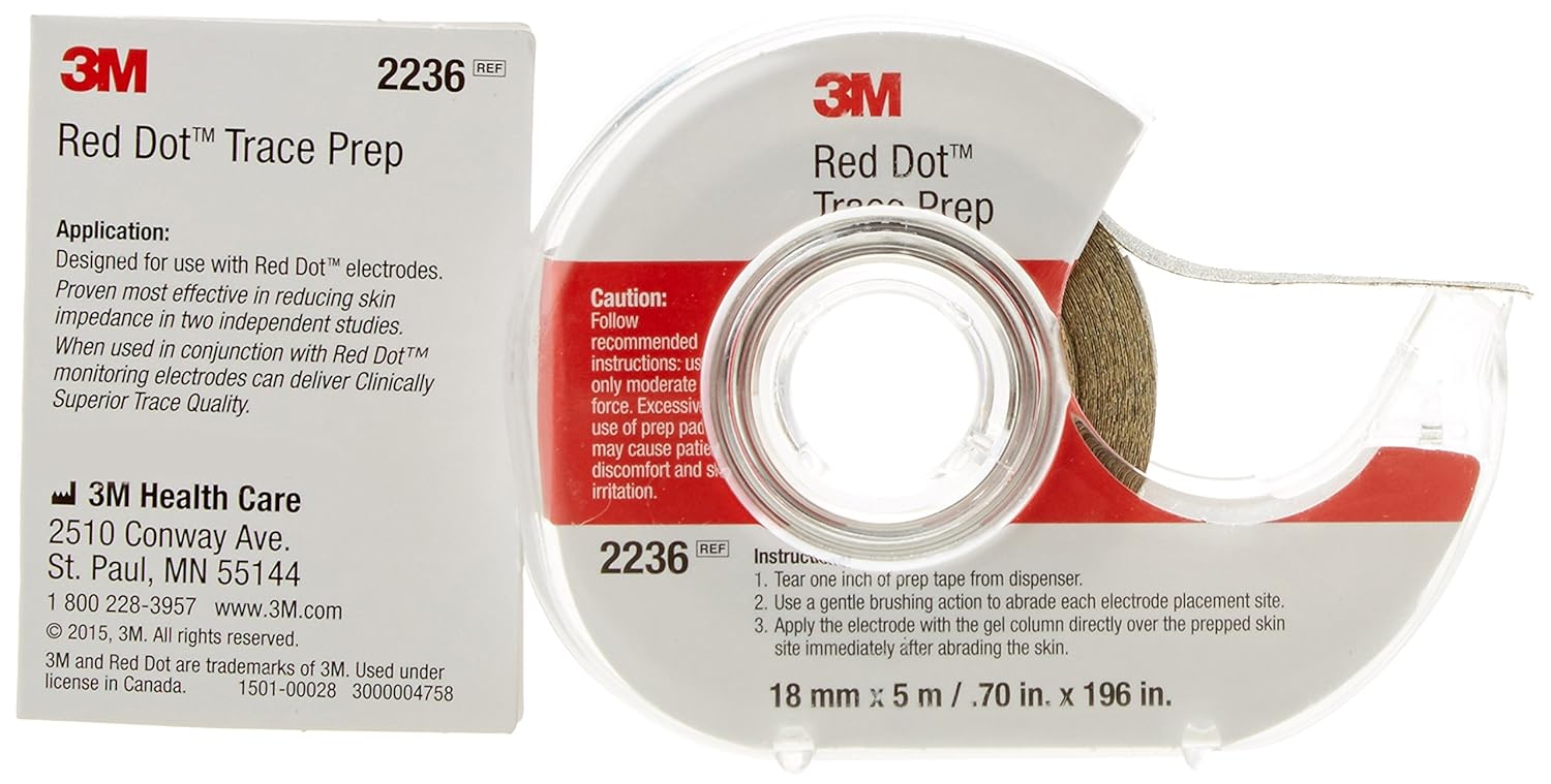 3M HEALTH CARE MM2236 ONE STEP SKIN PREP ABRADER TAPE 18MMX5M (Pack of