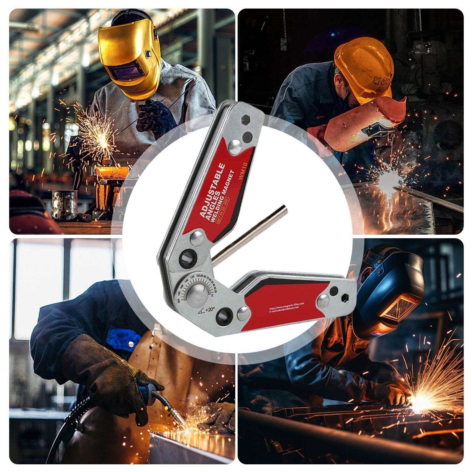 Posicionador de soldadura magnética - posicionamiento y fijación, abrazadera de soldadura para posicionamiento | Accesorio ajustable para metalurgia, soldadura, taller y garaje