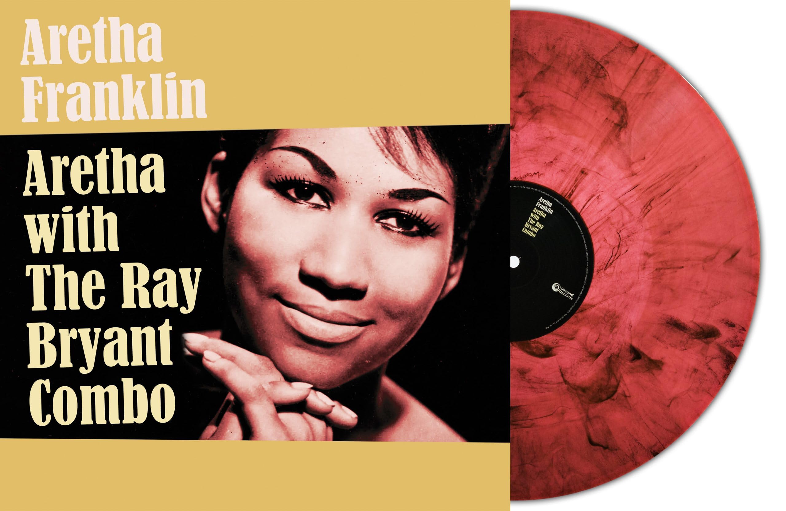 Aretha Orange Marble Vinyl