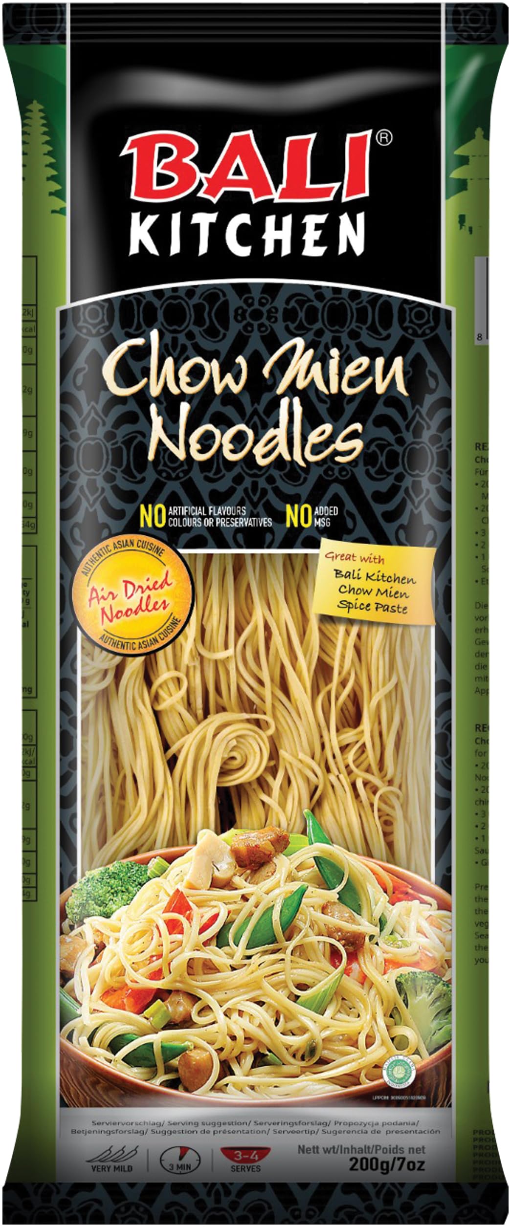 Bali Kitchen Fideos Chow Mien 1 Unidad 200 g