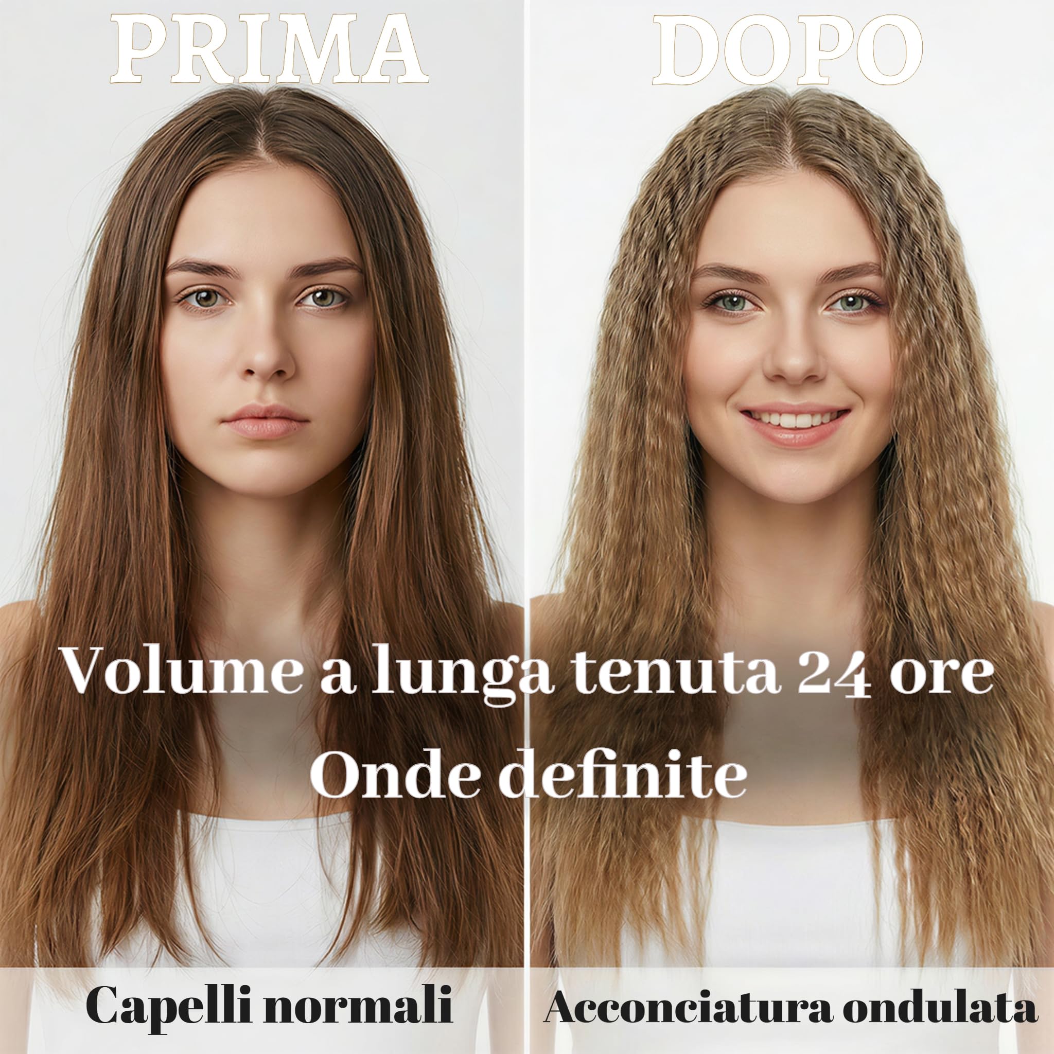 SAOSA Crimping Iron Ceramic Hair Crimper capelli per capelli, ferro da crimpare con piatti in ceramica di titanio per donne ragazze e ragazze volumizzanti acconciatura soffice