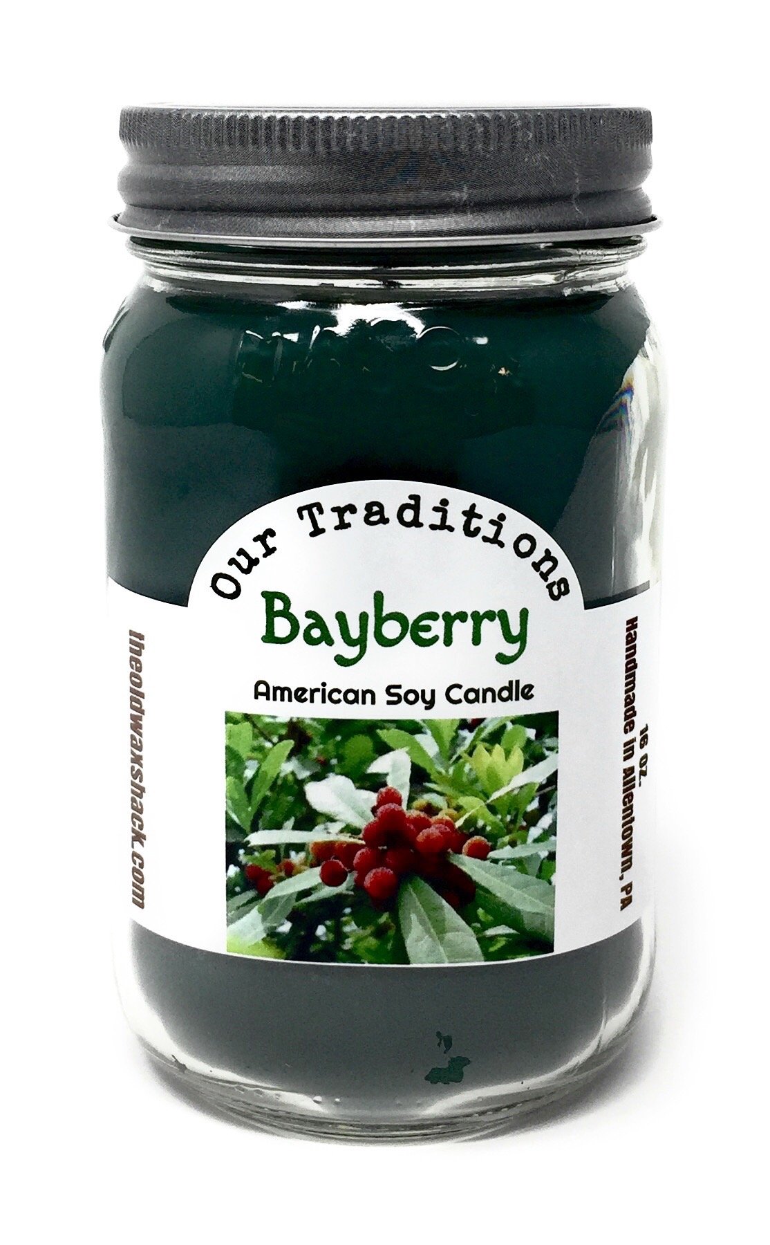 Bayberry Soy Candle - 16 Oz. Mason Jar