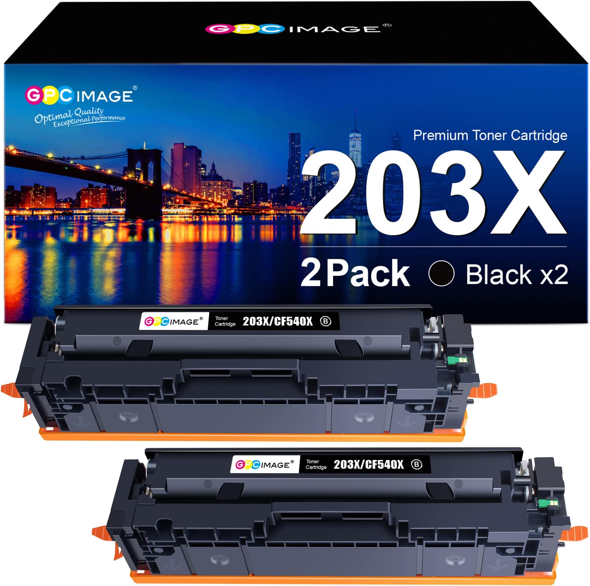 HP 203X CF540X Toner Noir grande capacité Authentique pour HP Color LaserJet Pro M254 / M280 HP 203X CF540X Toner Noir grande capacité Authentique pour HP Color LaserJet Pro M254 / M280