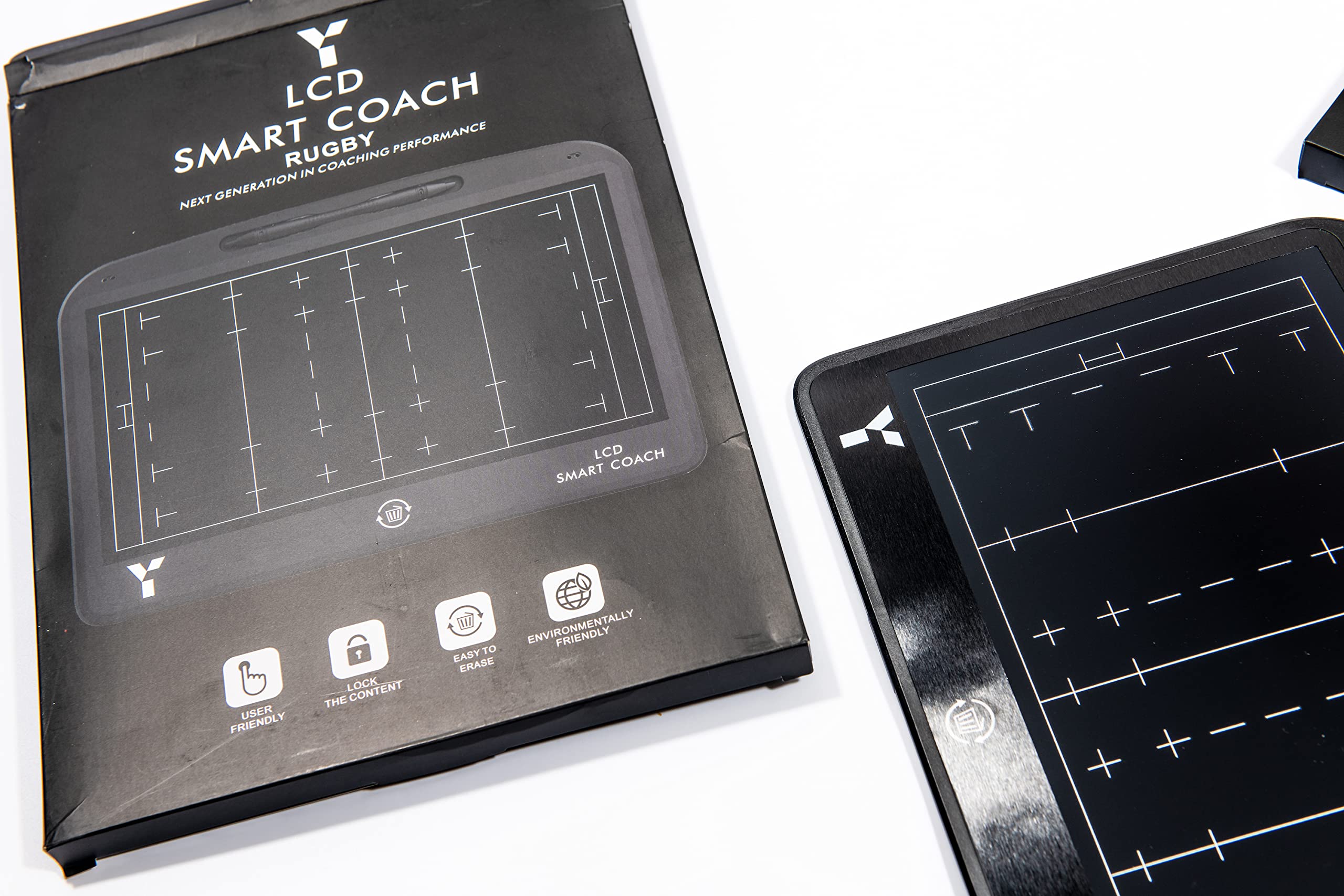 Y1 Sport, LCD Rugby Coaching Board, Training Equipment for Boys Girls Training Equipment, Rugby Coaching, Black, 13 inches - Image 3