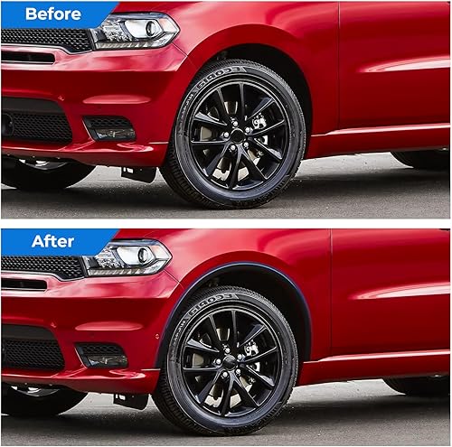 Miniatura 9 de KARPAL Moldura para guardabarros de arco de rueda delantera compatible con Dodge Durango 2011-2021, repuesto del lado del pasajero CH1291112