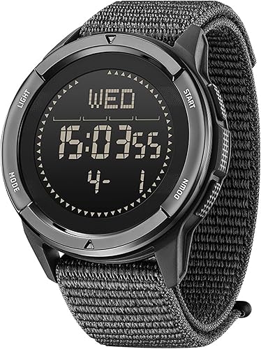 findtime Reloj digital para hombre, podómetro, contador de pasos, brújula militar, impermeable, reloj deportivo táctico, contador de calorías, reloj