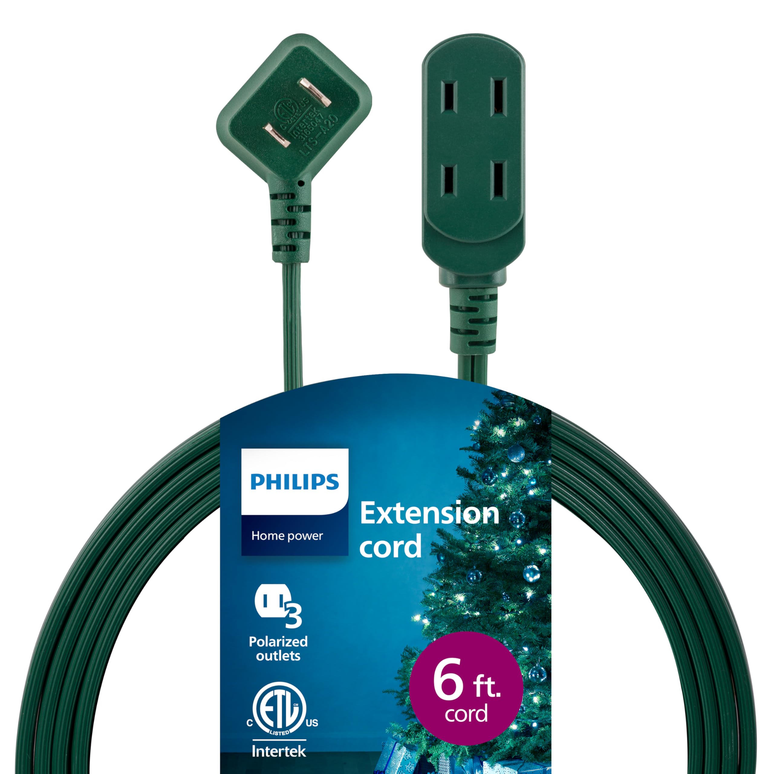 Philips Green / 6 Ft / 1 Pack Extension Cords