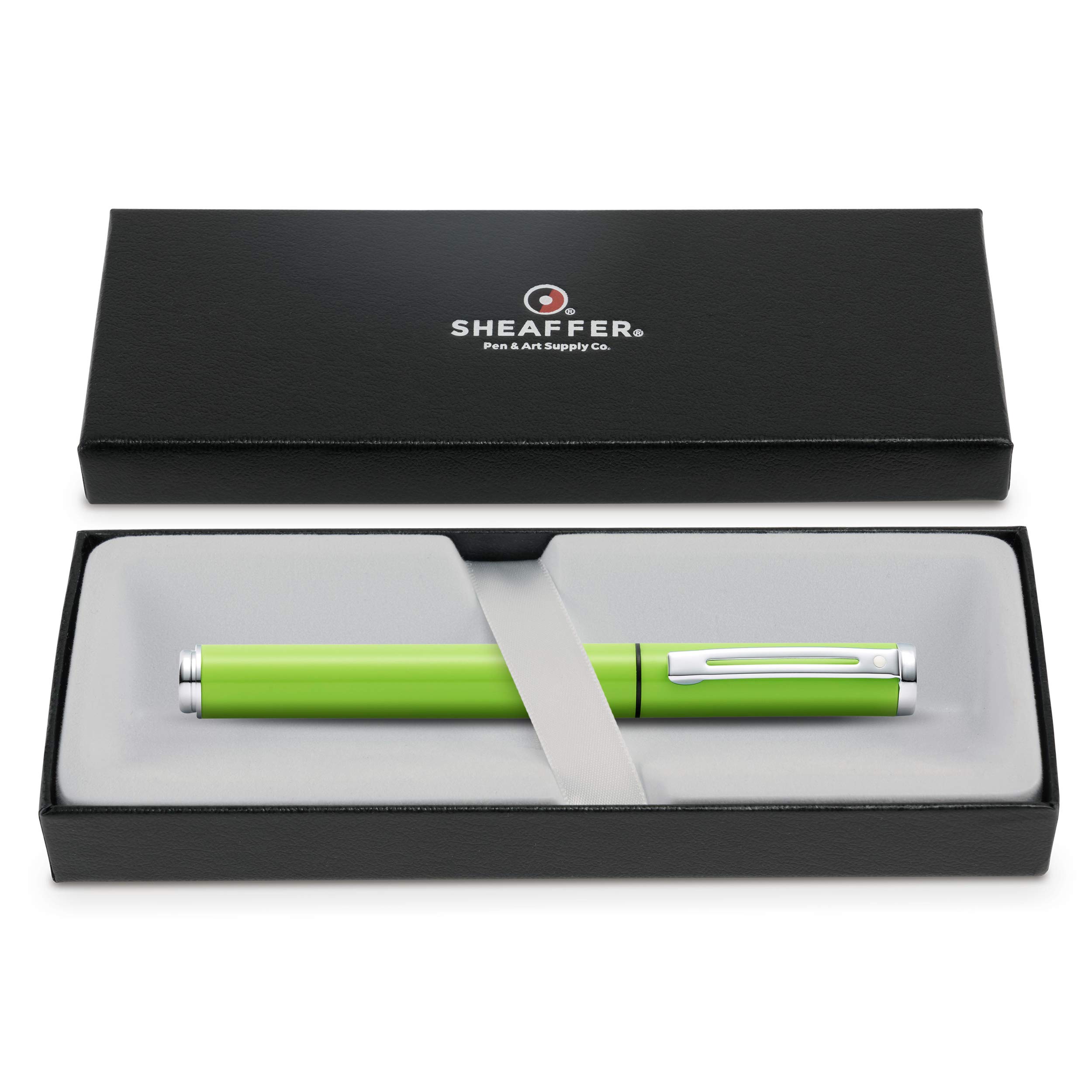 Sheaffer Pop Füllhalter – Mittel (M), Blau, Metallschaft, Inkl. Geschenkbox – Für Schule & Alltag