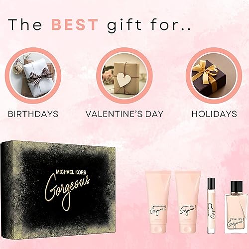 Miniatura 6 de Michael Kors Gorgeous for Women - Juego de regalo de 4 piezas de 3.4 oz EDP Spray