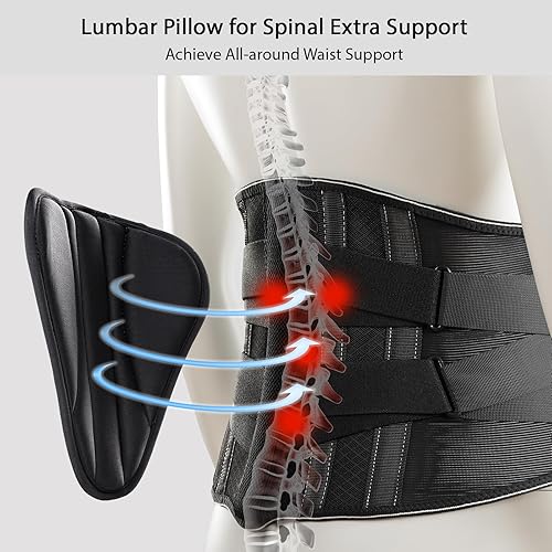 Miniatura 4 de Soporte de espalda para aliviar el dolor de espalda baja para hombres y mujeres, alivio inmediato de la ciática, hernia de disco, escoliosis,