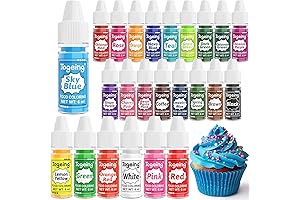 Unleash Creativity with Food Coloring Set: 24 Vibrant Liquid Hues for DIY Delights