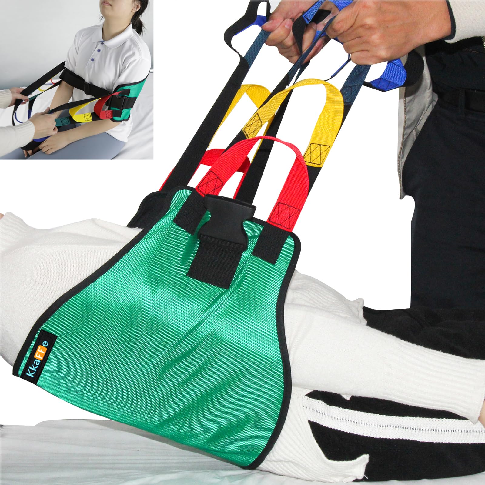 Transfer Sling,Transfer Belt for Elderly & disabled,Gait Belts for Seniors,Heavy Duty Patient Safety Belt,Mobility Standing&Lifting Aid for Disabled,Injured,Elderly,Safely Move from Bed and Wheelchair — Amazon image 13