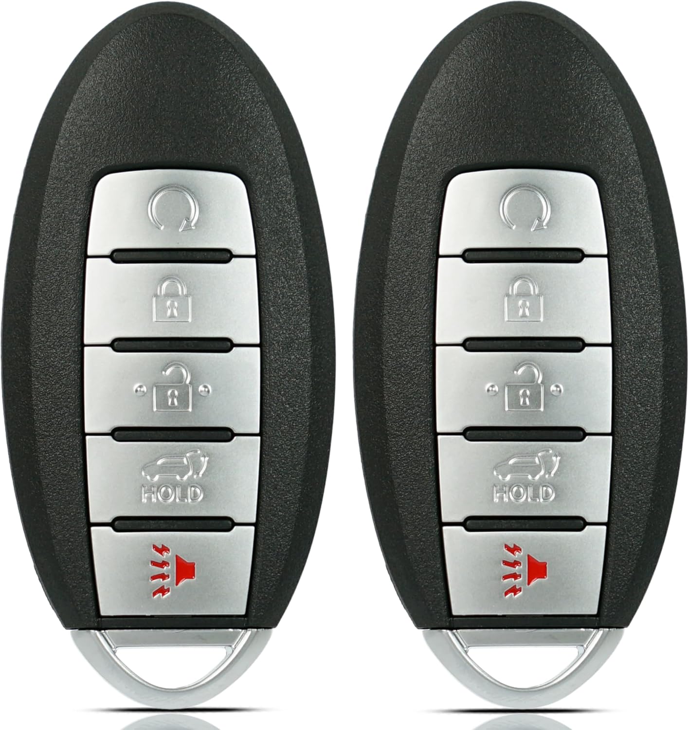 SUPALAND Key Fob Replacement Fits for Nissan Rogue 2017 2018 2019 2020 Keyless Entry Remote Control Push Start Key KR5S180144106 7812D-S180106 S180144110 285E3-6FL7B 5-Button (Set of 2)