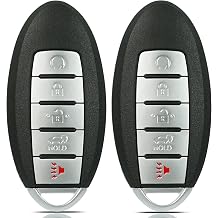 SUPALAND Key Fob Replacement Fits for Nissan Rogue 2017 2018 2019 2020 Keyless Entry Remote Control Push Start Key KR5S180144106 7812D-S180106 S180144110 285E3-6FL7B 5-Button Set of 2