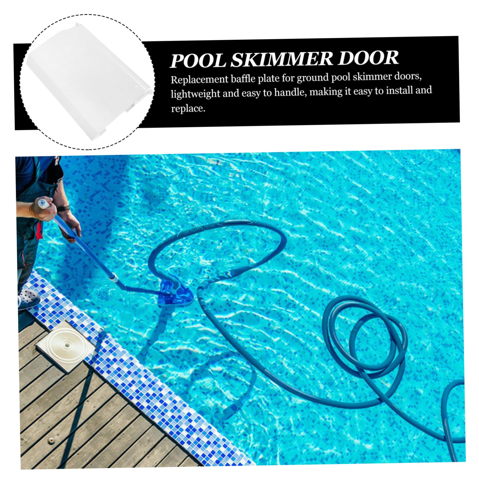 Abaodam Repuesto De Puerta De Skimmer Resistente para Piscina Compatible Spxk Instalación Sencilla y Duradera Accesorio De Mantenimiento para Skimmers De Piscina