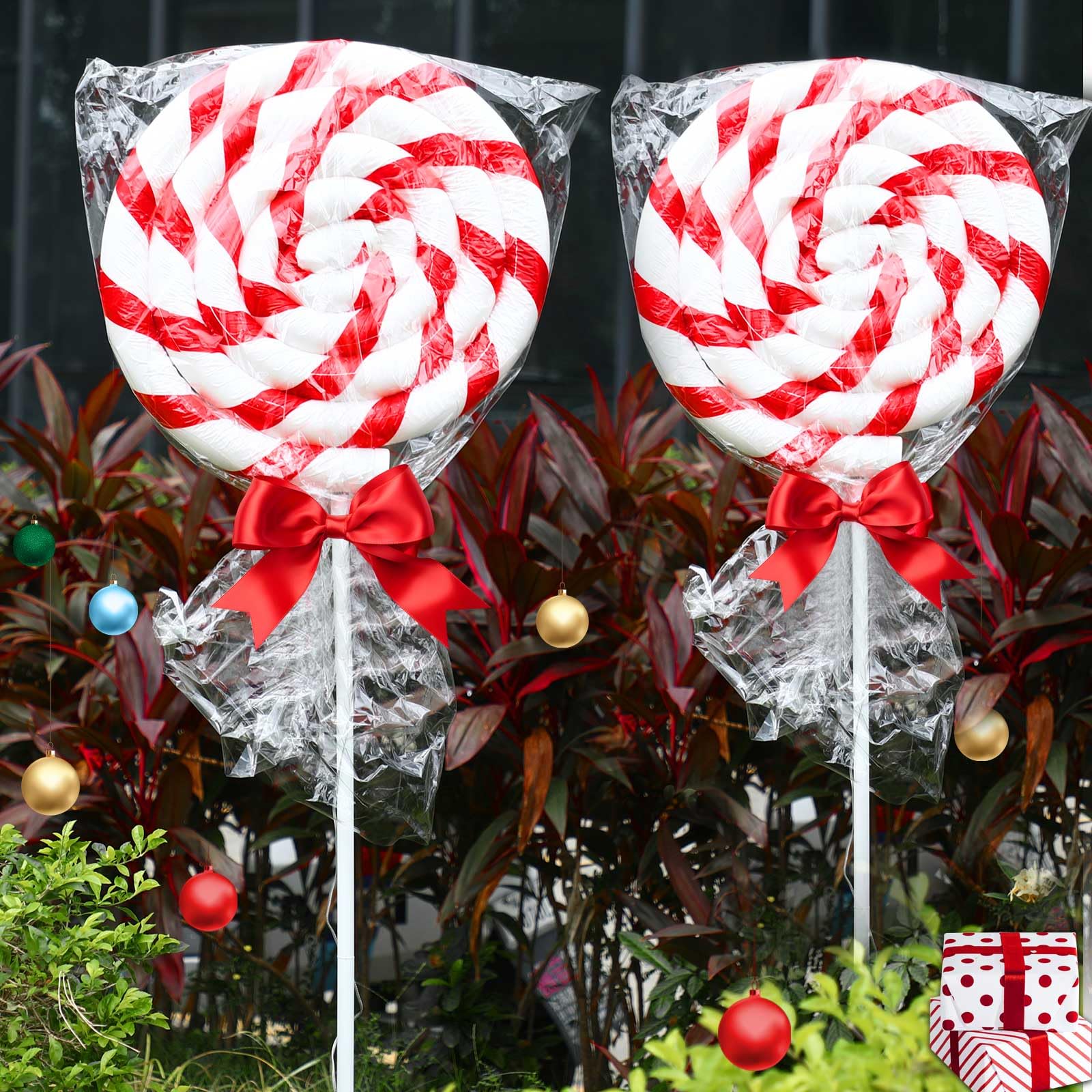 Large Christmas Lollipops Large Christmas Candy Cane 1041mm High