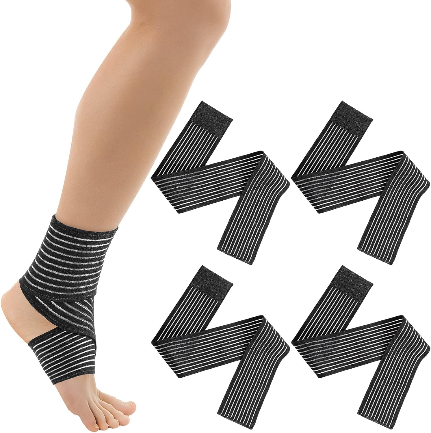 Elastic Calf Compression Bandage Leg Compression Sleeve for