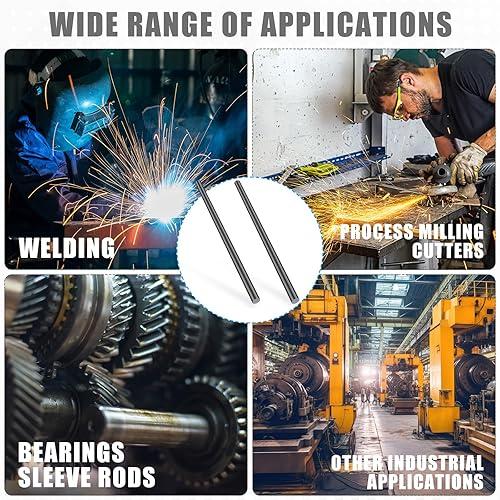 Miniatura 6 de Zonon 2 varillas redondas de acero al carbono 1144 de 1 pulgada de diámetro y 24 pulgadas de longitud, acabado de molino sin pulir, estirado en