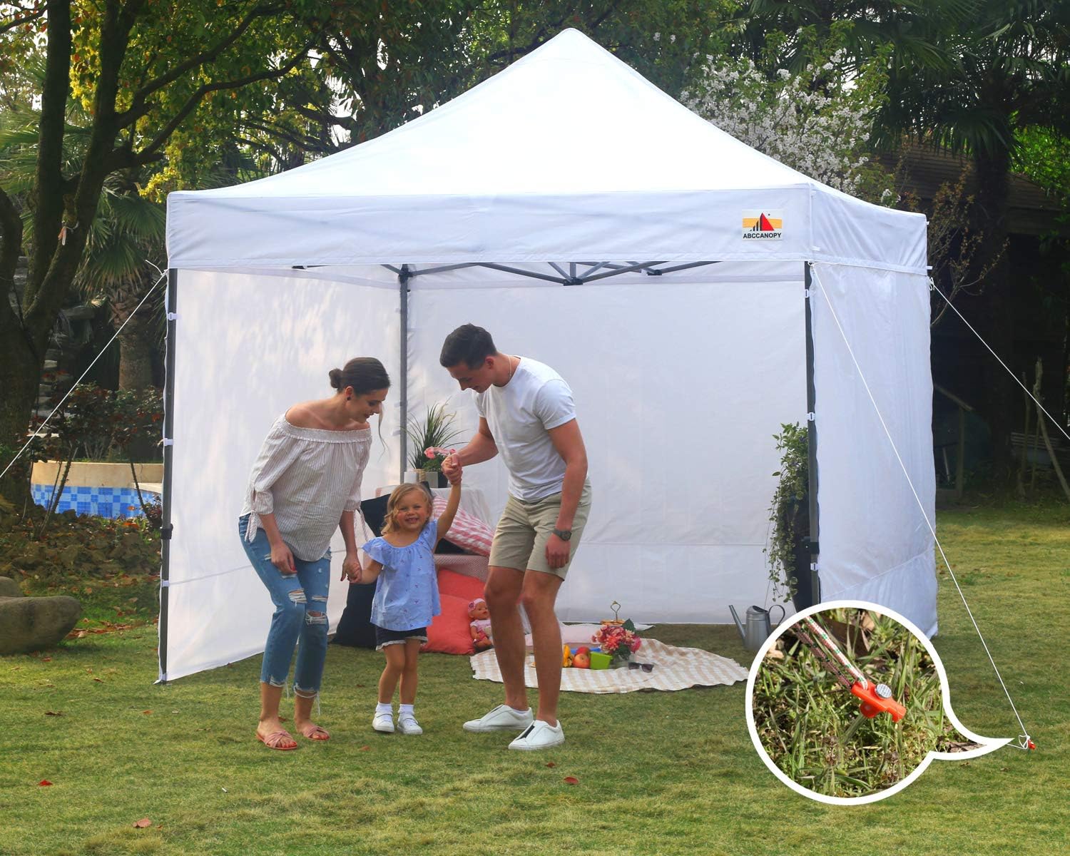 ABCCANOPY Lot de 10 piquets de tente de camping de 25,4 cm