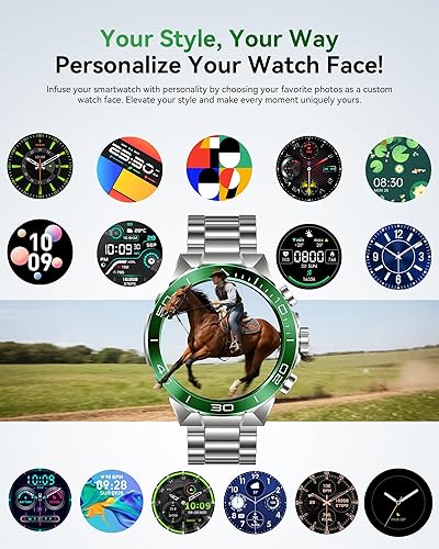 Miniatura 8 de SOUYIE Reloj inteligente militar resistente para hombres, AMOLED 1.43 pulgadas, pantalla HD de 1.43 pulgadas, respuesta de llamadas Bluetooth,