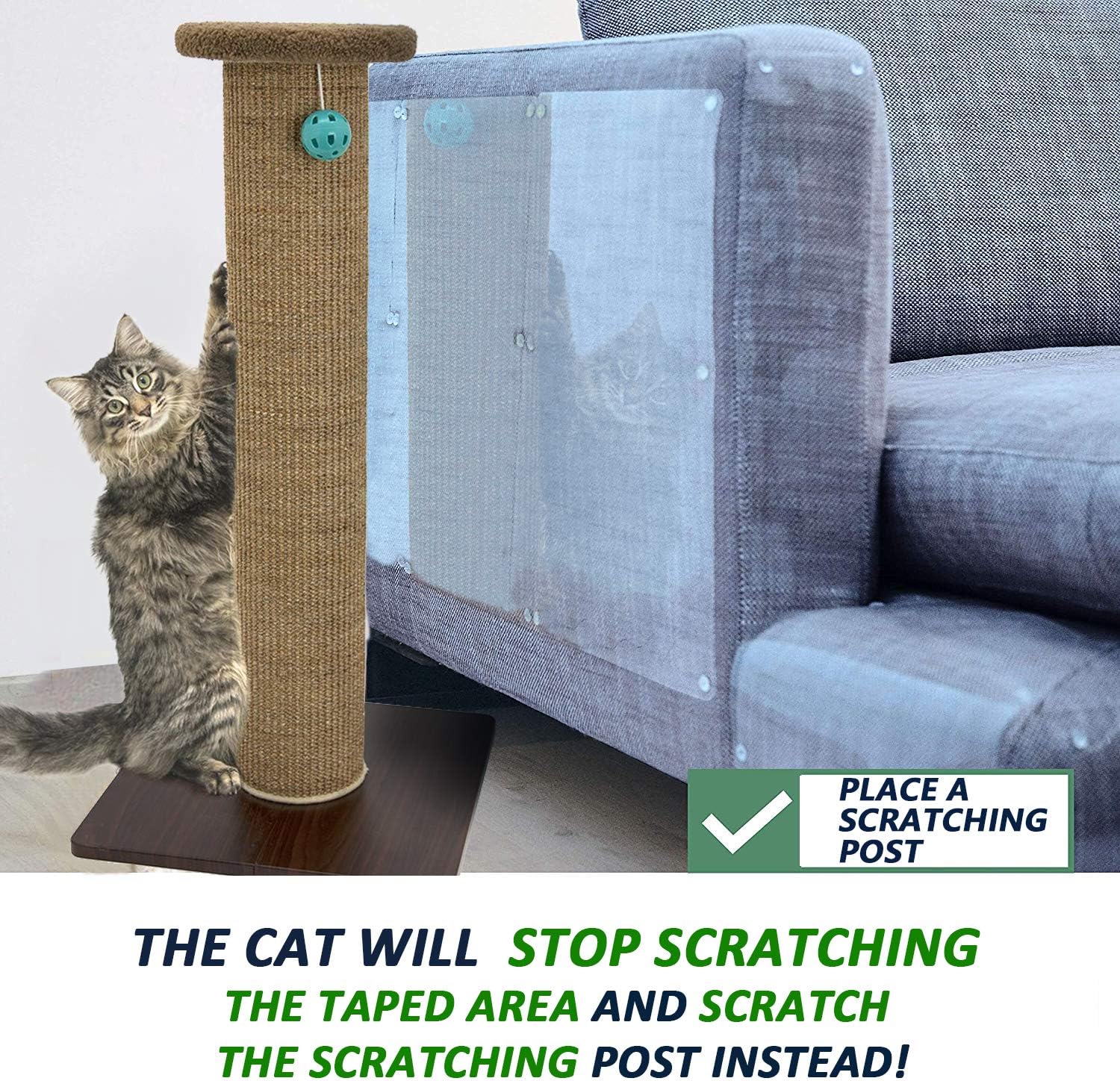 Beds & Furniture Stop Cat Scratching Furniture Couch Protector Cat