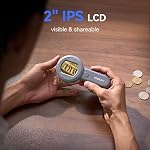 TOMLOV P10 Microscope for Adults Kids, Portable 100X Illuminated Jewelers Loupe, Handheld Coin Magnifier with Light for Collectors, Pocket Trichome Magnifying