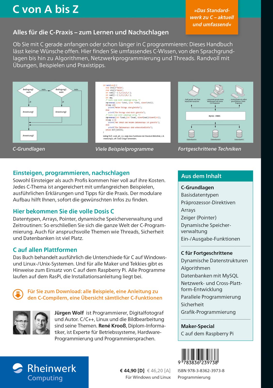 C von A bis Z: Das umfassende Handbuch für C-Programmierer. Zum Lernen und Nachschlagen. Aktuell zum Standard C18