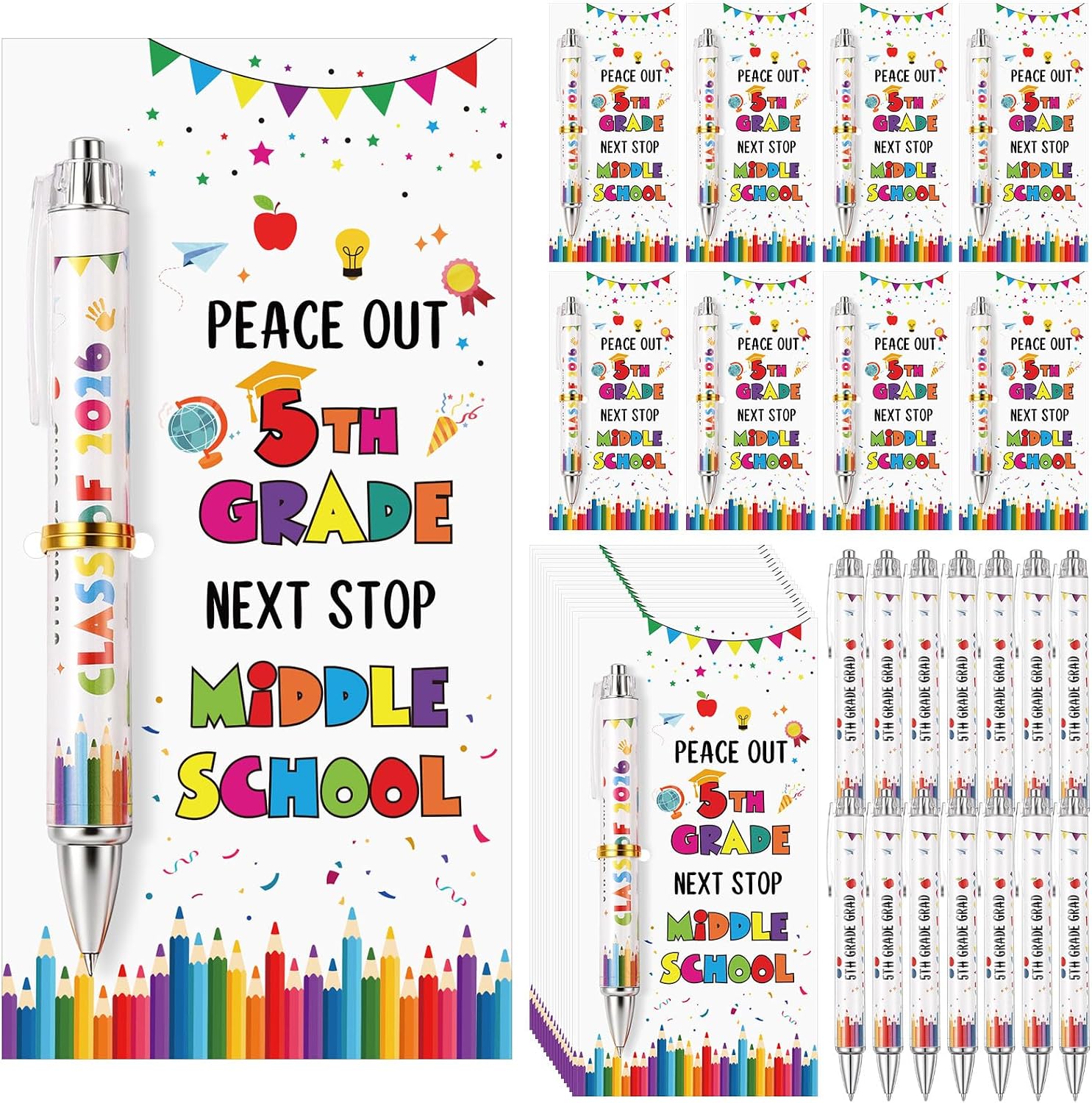 Amazon.com: Sayglossy 24 Set 5th Grade Graduation Gifts Bulk Class of ...