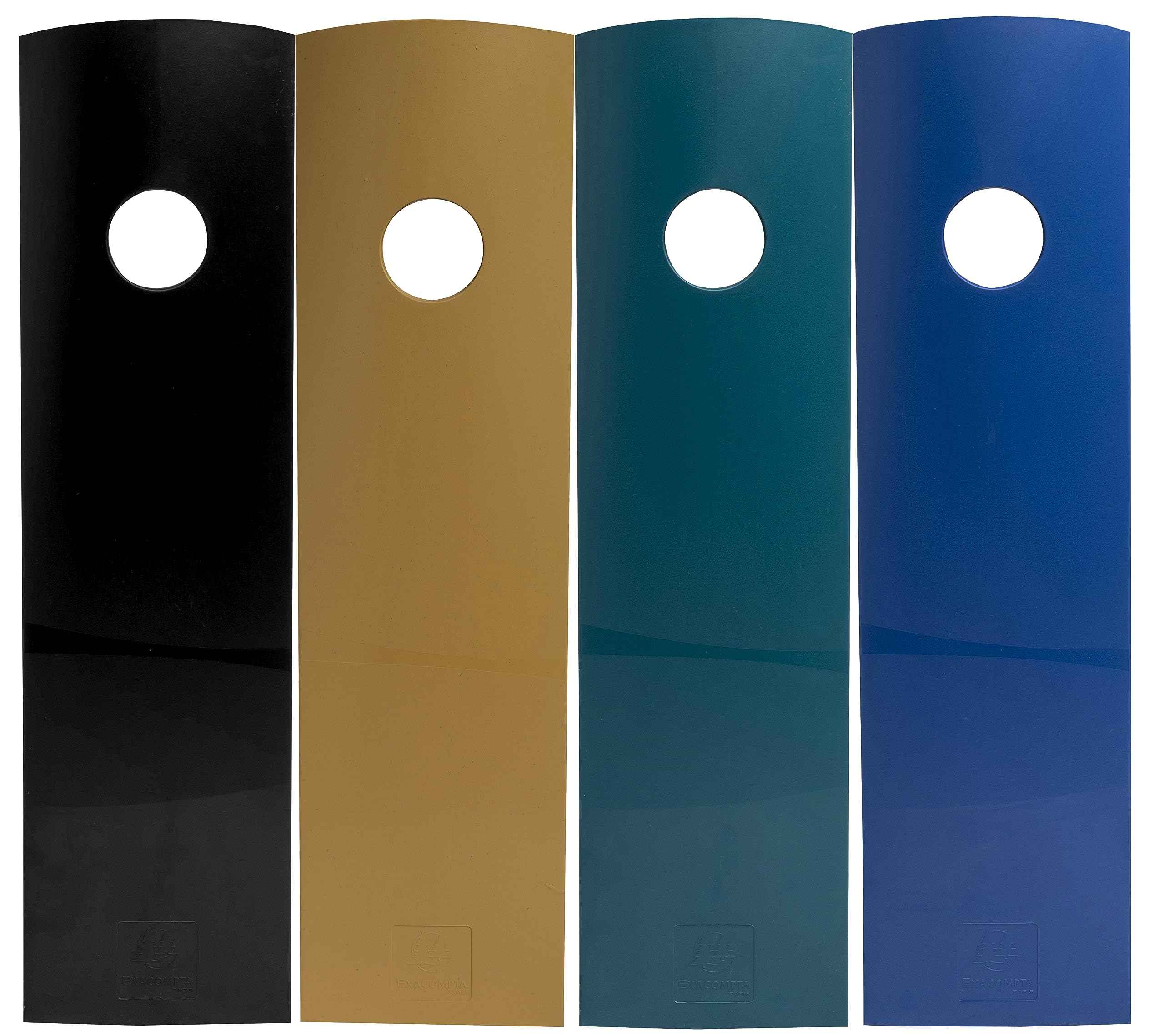 Exacompta - Ref 182505SETD - 1 Set of 4 Mag-Cube Neo Deco Magazine Rack - Assorted Colors