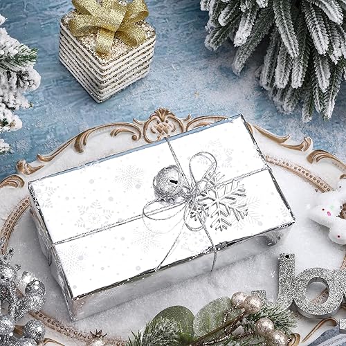 Miniatura 9 de RUSPEPA Papel de regalo de Navidad, rollo de regalo gigante, diseño de camión negro dorado para envoltura de regalo navideño, 24 pulgadas x 100 pies