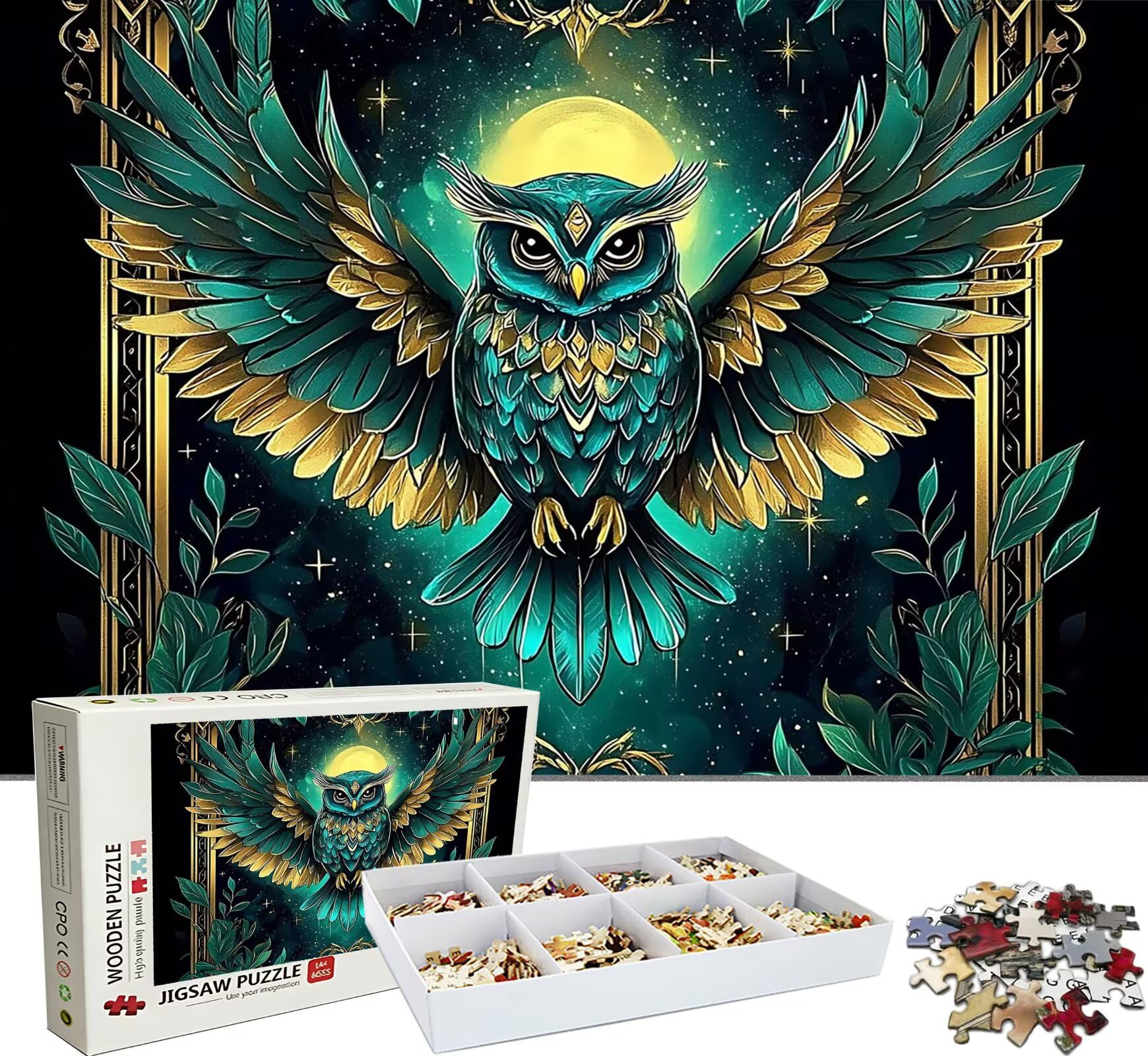 Puzzle 2000 elementów, drewniane puzzle dla dorosłych – Impossible Puzzle 99,5 x 70,5 cm, niffy myślenie i sport myślenia dla kobiet i mężczyzn, gra rodzinna na wieczory z grami, prezent dla kobiet