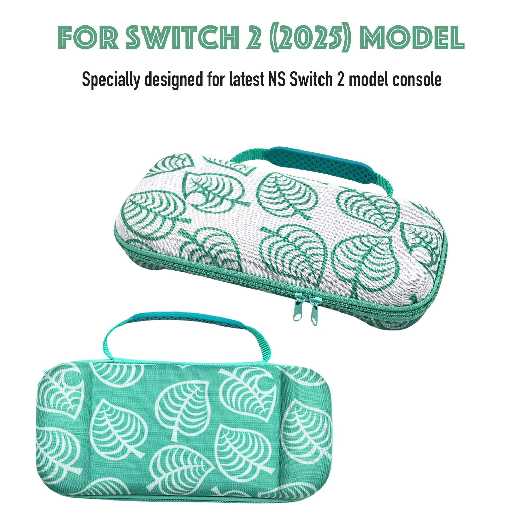 BlueMW Tasche Kompatibel mit NS Switch 2, Harte Schutzhülle Carry Case für Switch 2 Konsole, 12 Spiele und Stauraum für Zubehör