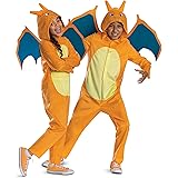 Disguise Pokémon Charizard Costume for Kids, Official Charizard Pokémon Hooded Jumpsuit