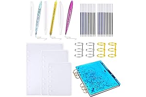 Allazone 30 PCS Resin Moulds for Pens and Notebooks