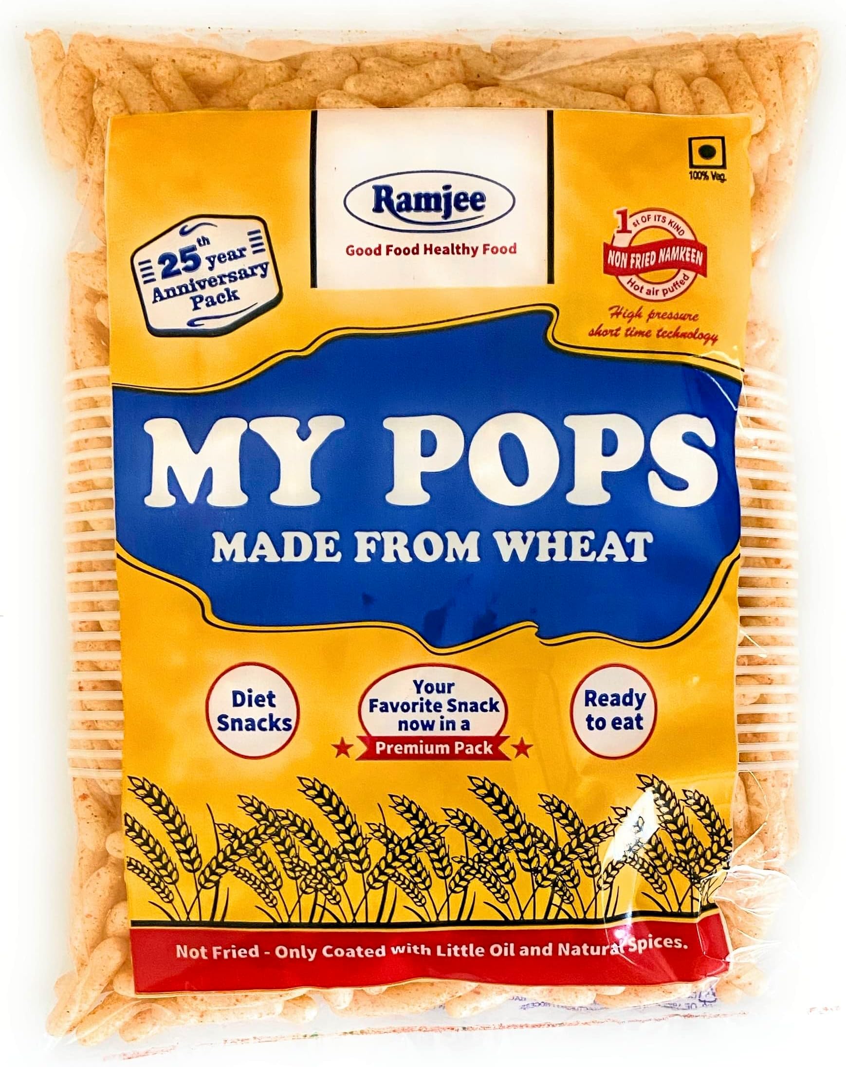 Foods Non Fried My Pop Wheat Pops (120g) � Pack of 8