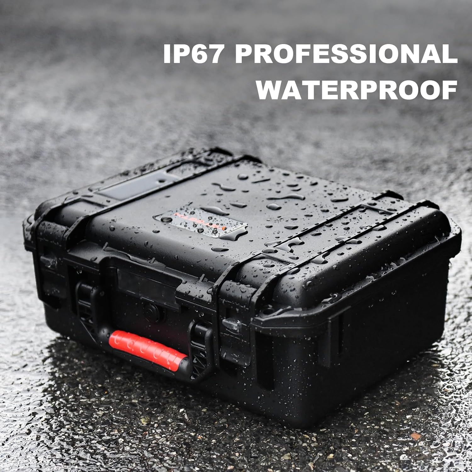 Hard Case for DJI Air 3S/Air 3 - Waterproof Carrying Cases, Portable Storage Bag Fits for DJI Fly More Combo, RC 2/RC-N2/RC-N3 Controller, Batteries, Charger, Cables, Accessories (Only Black Case) - Image 3