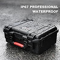 Vista 3 de Funda rígida para DJI Air 3S/Air 3 – Fundas de transporte impermeables, bolsa de almacenamiento portátil para DJI Fly More Combo, controlador RC