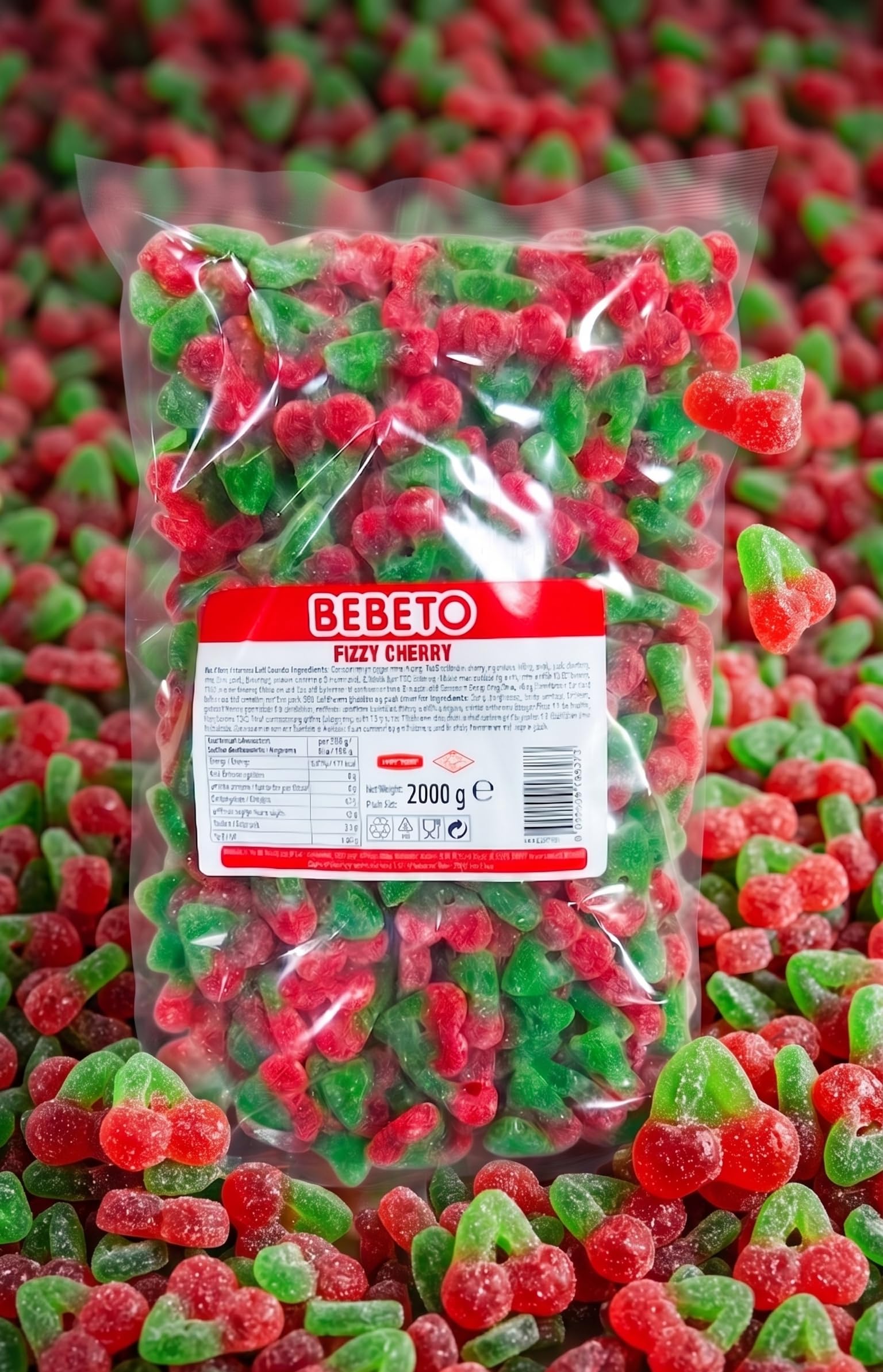 Bebeto Fizzy Cherry 2000g