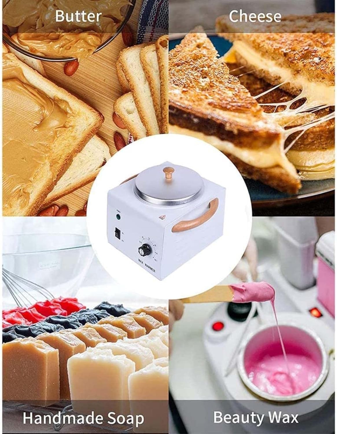 Electric Chocolate Tempering Machine, 0-105℃ Chocolate Melter Pots Melting Machine, for Chocolate, Candy, Milk, Cheese, Cream