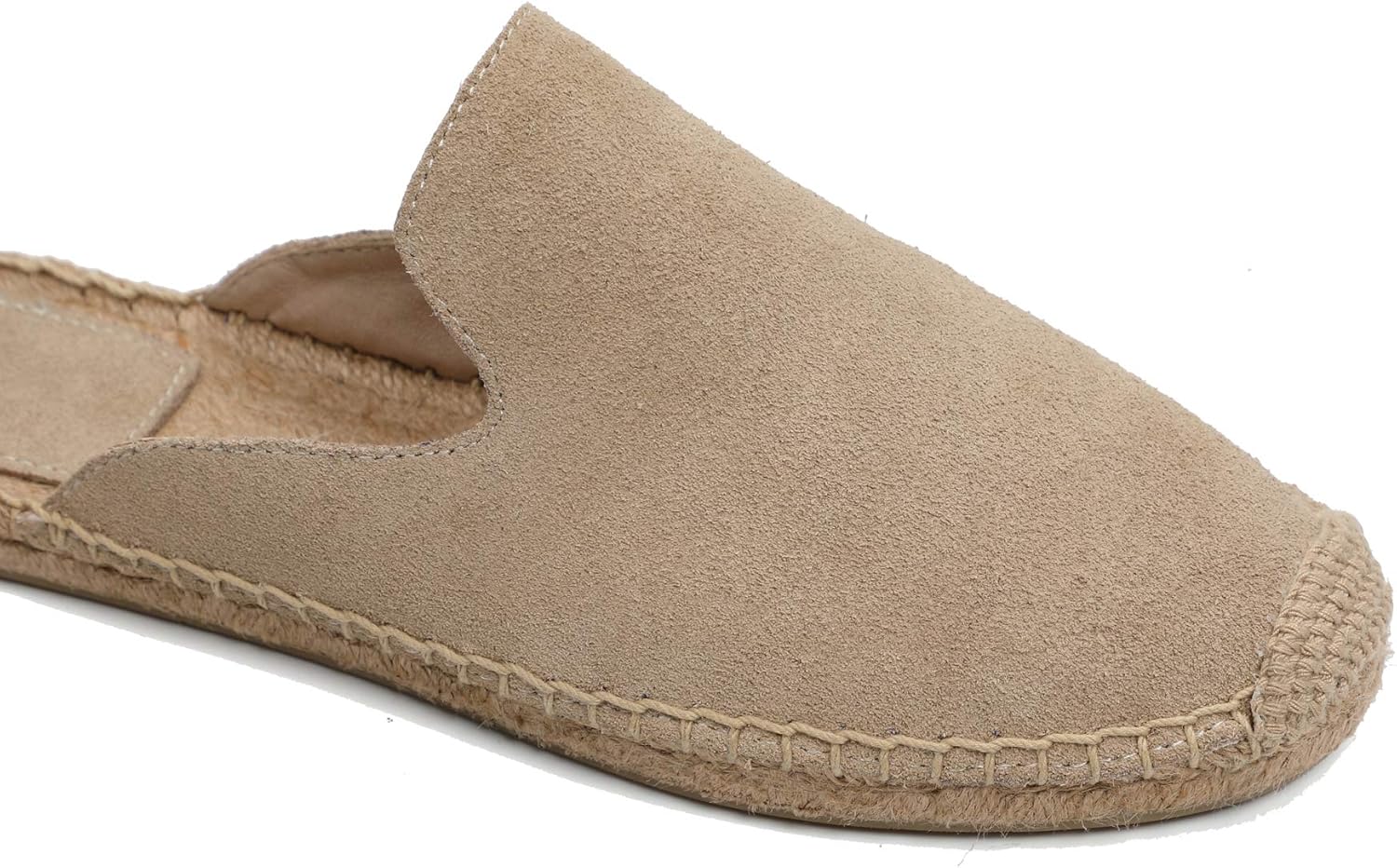 U-lite Women's Simple Mule Breathable Flat Espadrilles Shoes, Pure Color Mules - Image 5