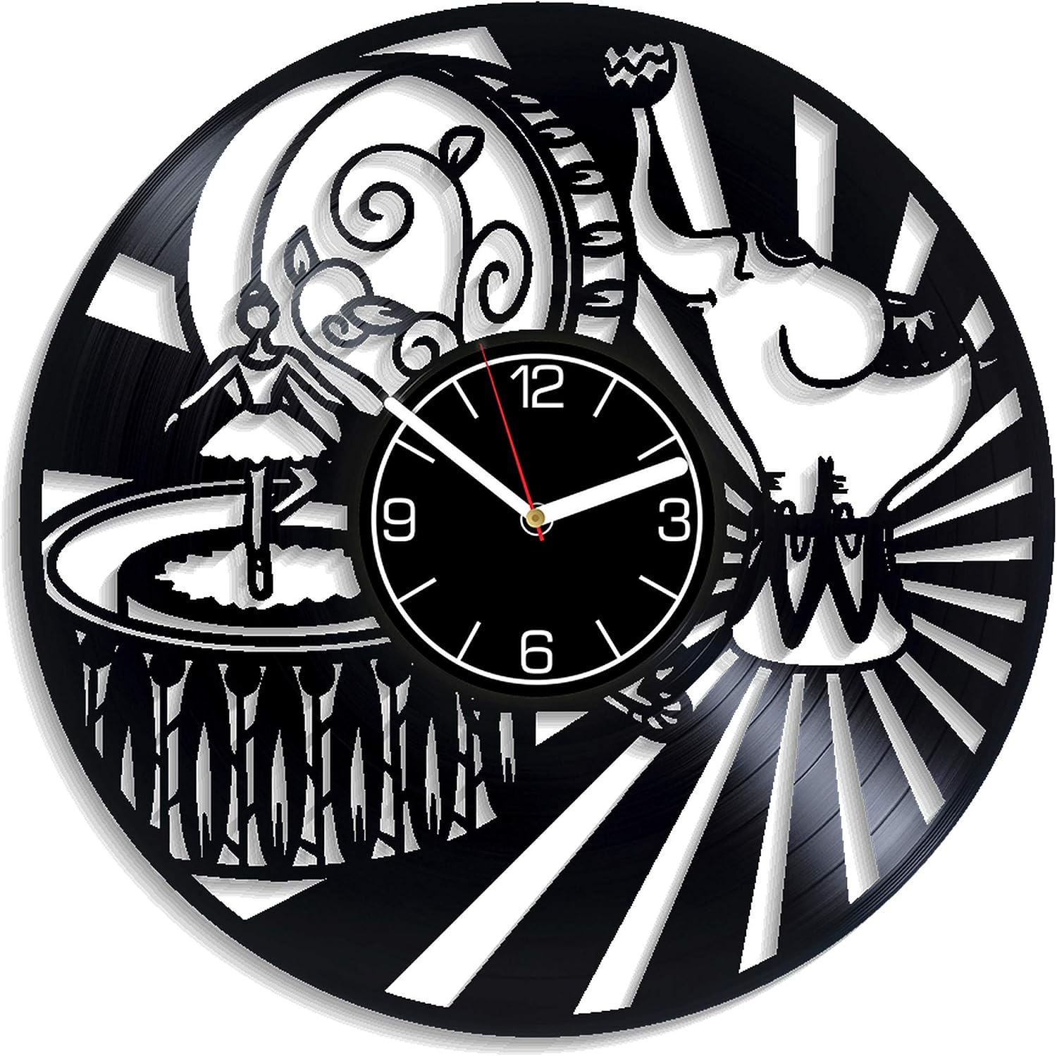 Circus Vinyl Record Wall Clock Performance Clock Circus Clock Gift for Girl Acrobats Home Decoration Circus Gift Animals Wall Art 12 inch Wall Clock Vintage Circus Wall Clock Modern