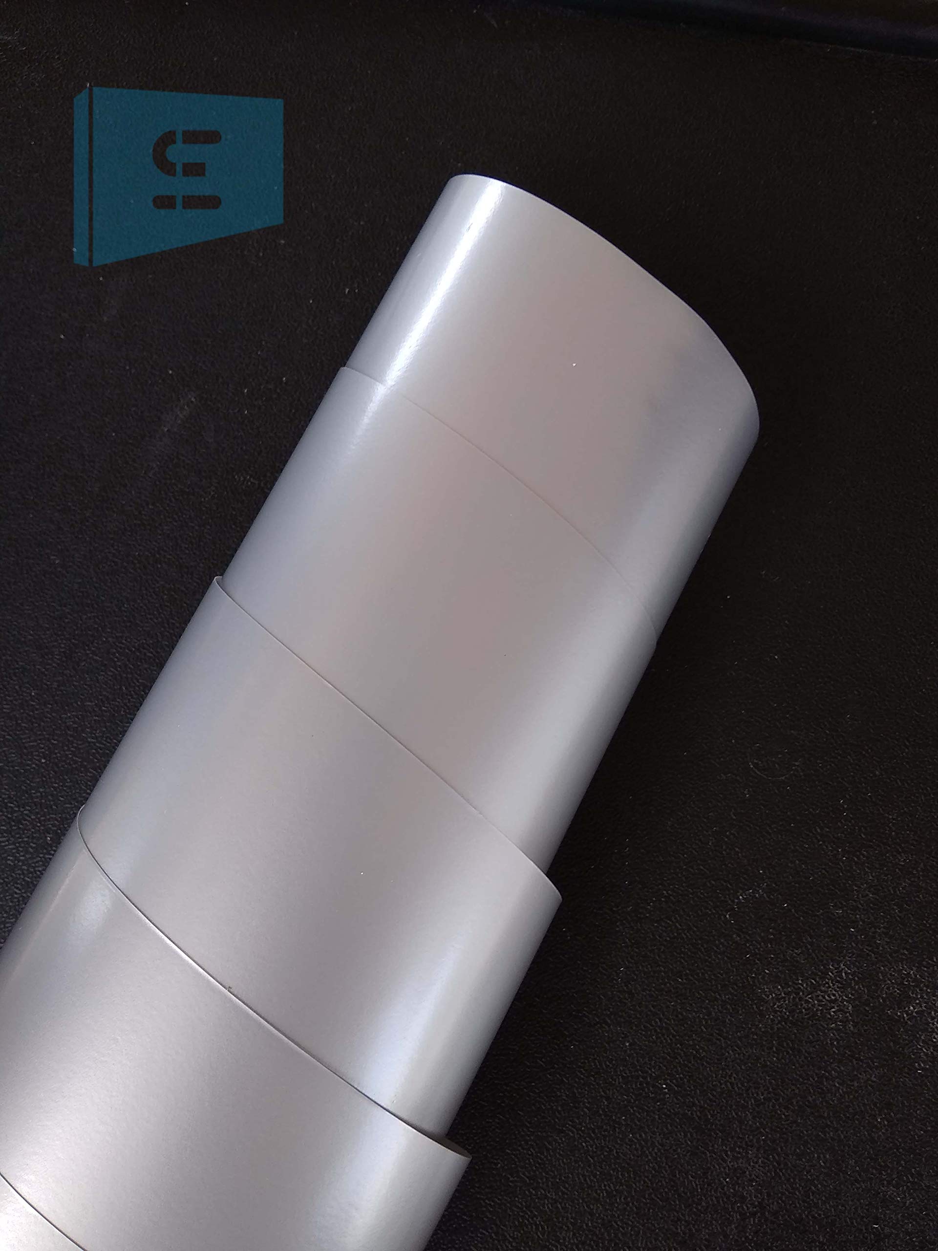 SIGN EVER™Silver Chrome Gloss Vinyl Car Wrap Sheet Roll Sticker Decal (12X24)Inch