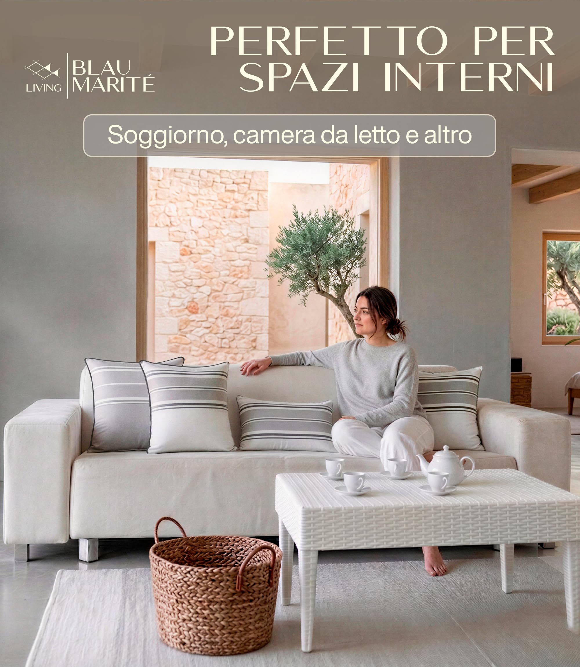Set 2 Federe Cuscini da Esterno 30x50 cm – Impermeabili, Antimacchia, Resistenti ai Raggi UV – Morbide e Lavabili – Copricuscini Decorativi per Giardino, Balcone, Terrazza – Grigio