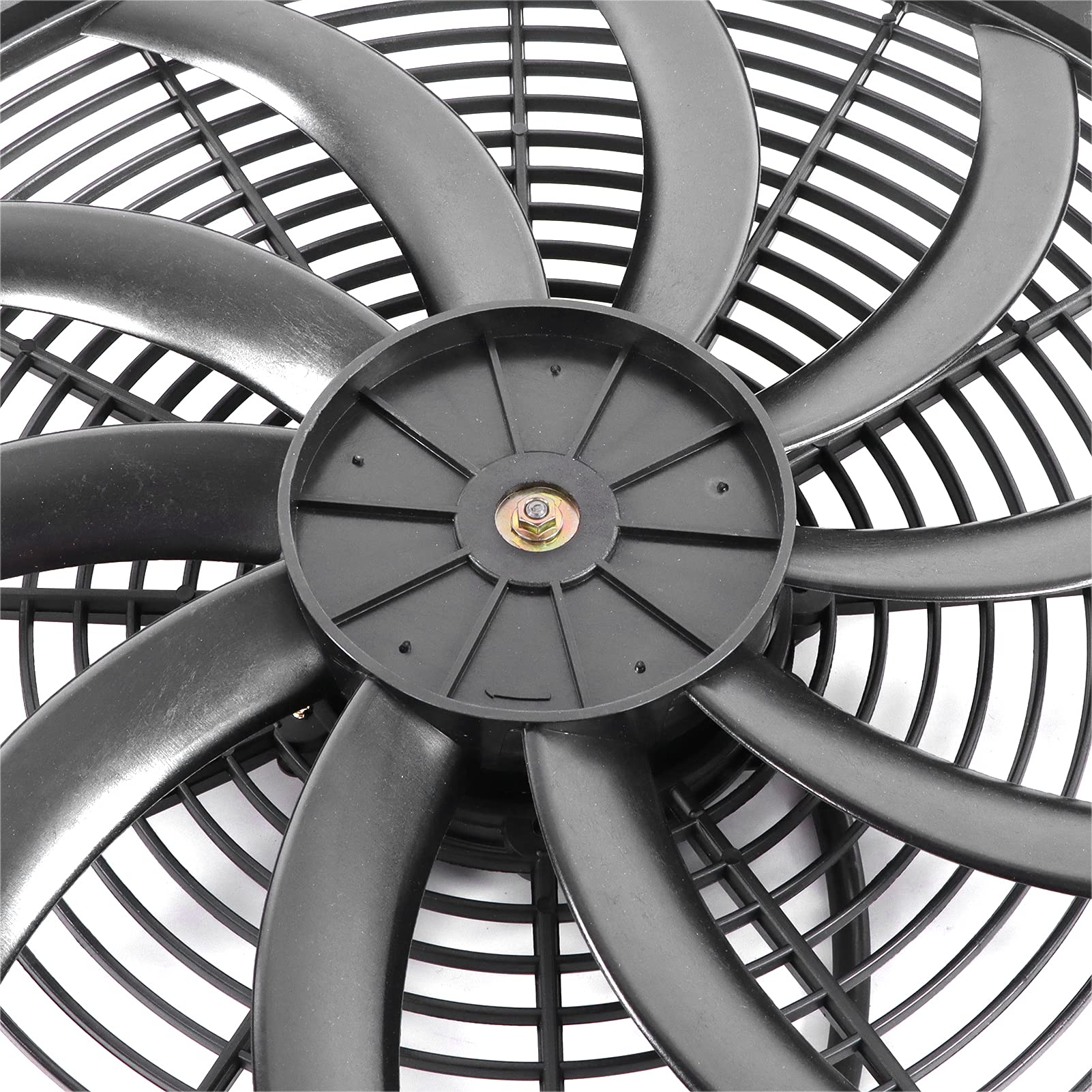 Ventilador de Refrigeración Universal para Coche, 12V, 16 Pulgadas, Motor Eléctrico con Kit de Montaje
