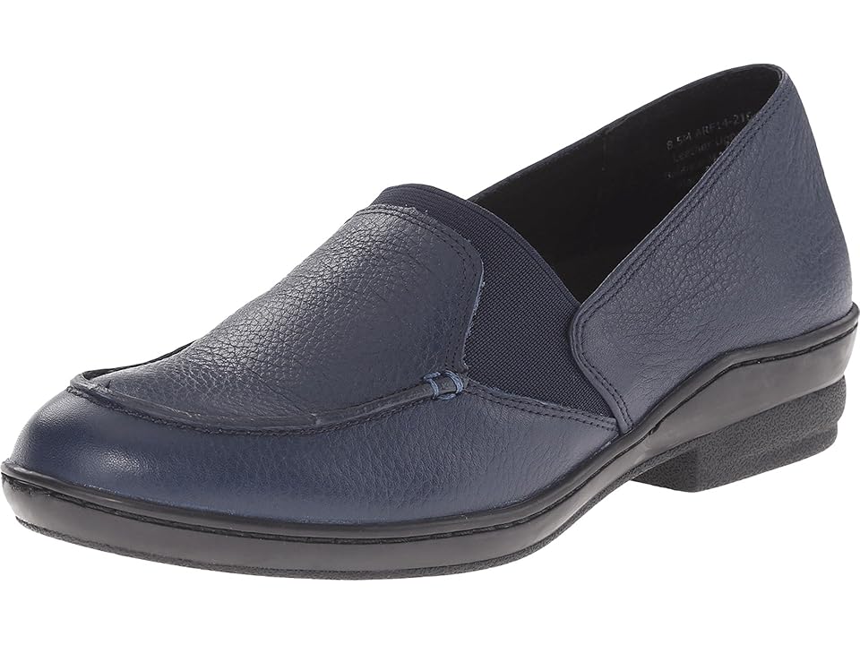 

David Tate Stretchy (Navy Pebble Grain) Women's Shoes, Black