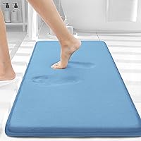 Vista 158 de Smiry Alfombra de Baño de Espuma Viscoelástica 47x24, Alfombras de Baño Extra Suaves y Absorbentes, Alfombra Antideslizante Lavable para Suelo, Gris