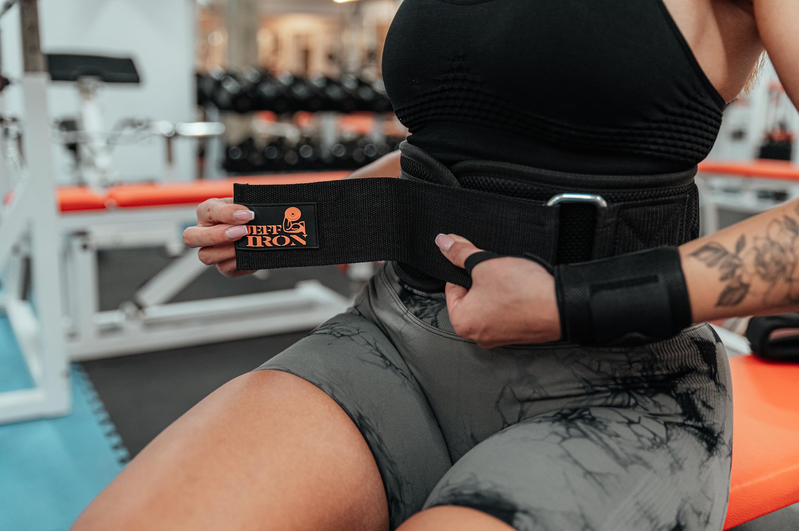 Scelta tra Cintura Sollevamento Pesi con Fasce da Polso e Cinghie Sollevamento Pesi | Lifting Straps per Presa | Cintura Fitness per Uomo e Donna | Bodybuilding & Powerlifting