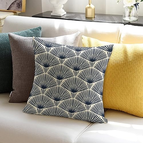 Miniatura 6 de POMOTER Home Classic Art Deco - Funda de almohada cuadrada decorativa geométrica sin costuras, decoración de Acción de Gracias, estilo granja, al