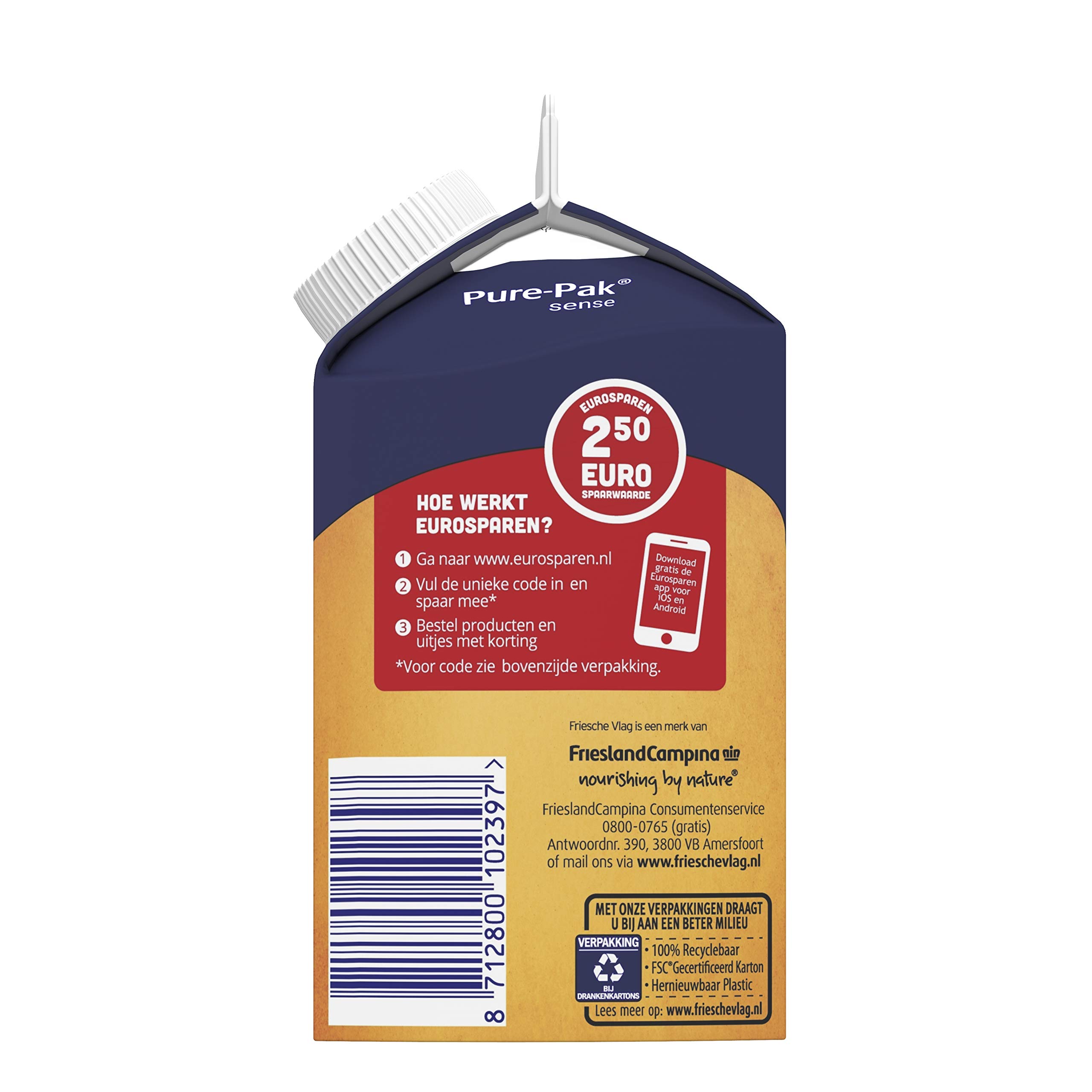 Friesche Vlag Correa de oro de leche de café 18 x 455 ml